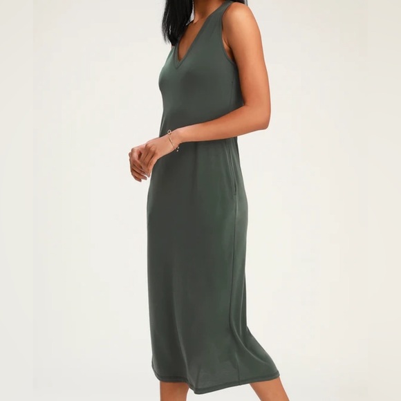Lulus Dresses & Skirts - Lulus Natalie Washed Sleeveless Midi Dress XS